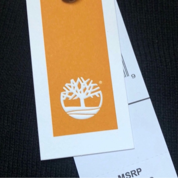 New Timberland Hat Men’s Winter Black Cuffed Knit Beanie Hat Casual Outdoor Fall - Picture 6 of 11